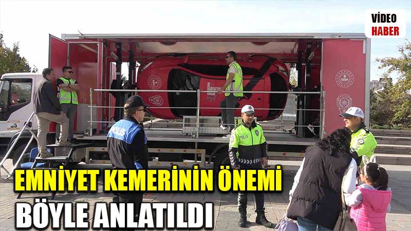 Ceza yerine simülasyon: Emniyet kemerinin önemi böyle anlatıldı